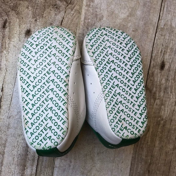 Lacoste soft sole shoes baby toddler size 4 - Picture 6 of 6